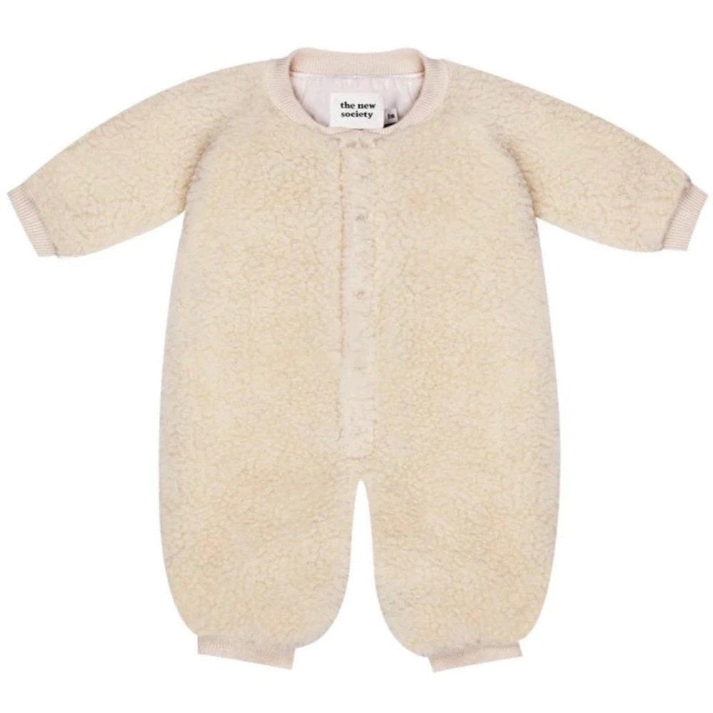 The New Society Gabrielle Organic Wool Jumpsuit / Bunting / One Piece - Ecru